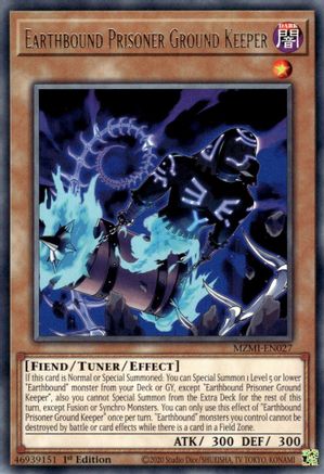 Earthbound Prisoner Ground Keeper (MZMI-EN027) - Maze of Millennia 1st Edition - Premium Yugioh Single from Konami - Just $0.26! Shop now at Game Crave Tournament Store