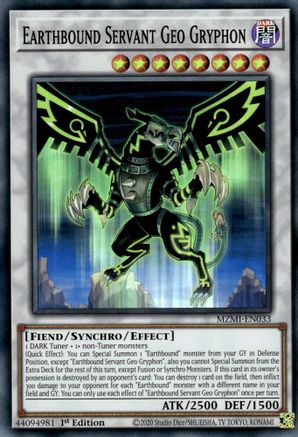 Earthbound Servant Geo Gryphon (MZMI-EN033) - Maze of Millennia 1st Edition - Premium Yugioh Single from Konami - Just $0.26! Shop now at Game Crave Tournament Store