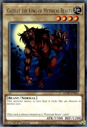 Gazelle the King of Mythical Beasts (MZMI-EN041) - Maze of Millennia 1st Edition - Premium Yugioh Single from Konami - Just $0.25! Shop now at Game Crave Tournament Store
