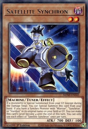 Satellite Synchron (MZMI-EN045) - Maze of Millennia 1st Edition - Premium Yugioh Single from Konami - Just $0.25! Shop now at Game Crave Tournament Store