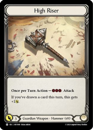 High Riser // Cintari Saber (HVY049) - Heavy Hitters Cold Foil