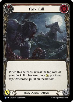 Pack Call (Red) (HVY020) - Heavy Hitters Rainbow Foil