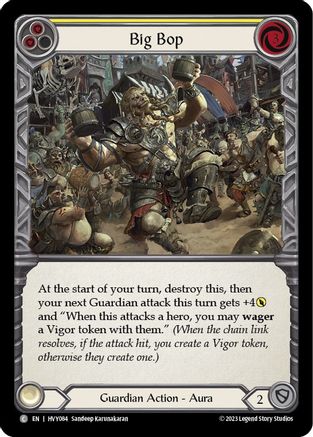 Big Bop (Yellow) (HVY084) - Heavy Hitters Rainbow Foil