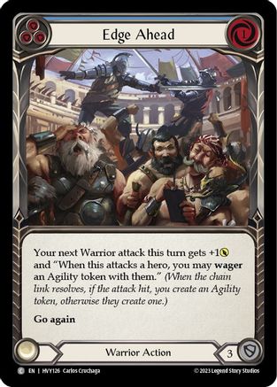 Edge Ahead (Blue) (HVY126) - Heavy Hitters Rainbow Foil