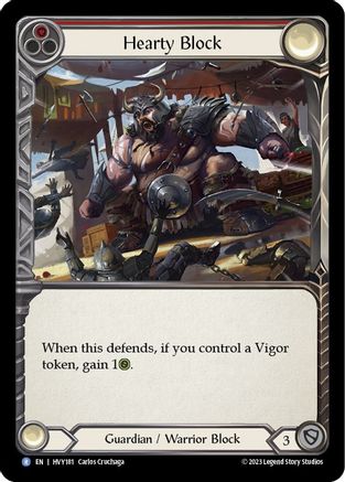 Hearty Block (HVY181) - Heavy Hitters Rainbow Foil