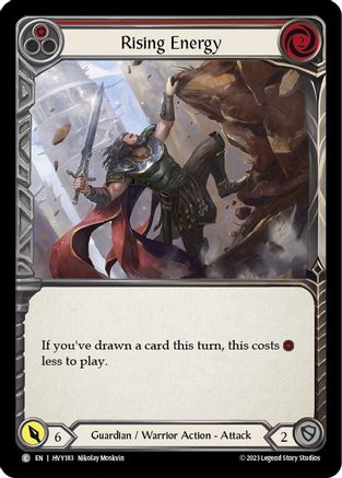 Rising Energy (Red) (HVY183) - Heavy Hitters Rainbow Foil