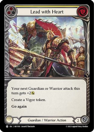 Lead with Heart (Yellow) (HVY193) - Heavy Hitters Rainbow Foil