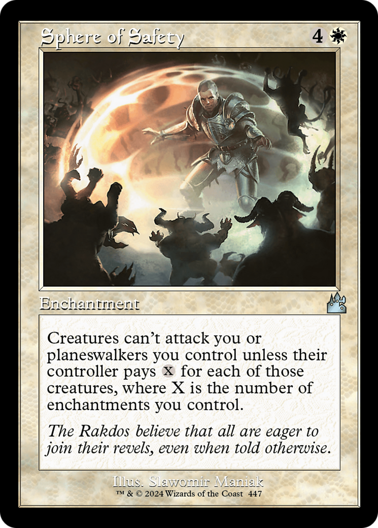 Sphere of Safety (RVR-447) - Ravnica Remastered Foil - Premium MTG Single from Wizards of the Coast - Just $2.67! Shop now at Game Crave Tournament Store