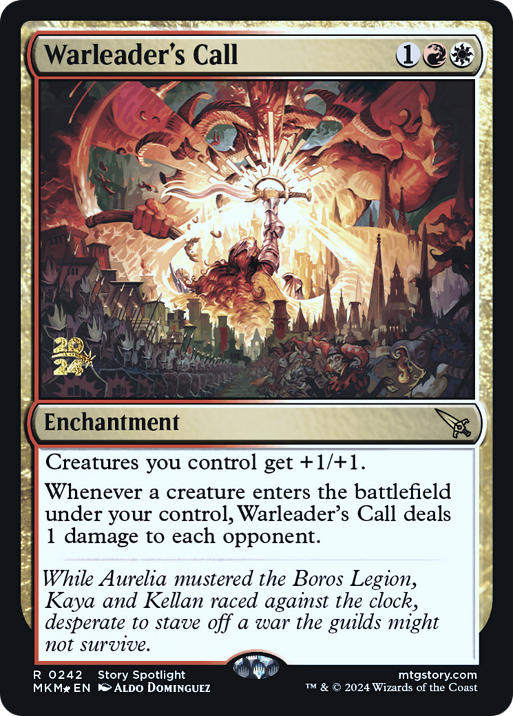Warleader's Call (PMKM-242S) - Murders at Karlov Manor Promos Foil - Premium MTG Single from Wizards of the Coast - Just $8.59! Shop now at Game Crave Tournament Store