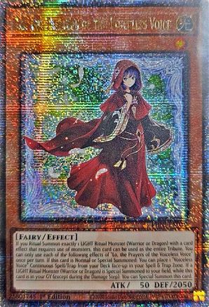 Lo, the Prayers of the Voiceless Voice (Quarter Century Secret Rare) (PHNI-EN019) - Phantom Nightmare 1st Edition - Premium Yugioh Single from Konami - Just $50.55! Shop now at Game Crave Tournament Store