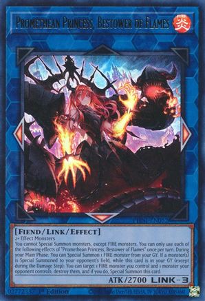 Promethean Princess, Bestower of Flames (PHNI-EN052) - Phantom Nightmare 1st Edition - Premium Yugioh Single from Konami - Just $3.26! Shop now at Game Crave Tournament Store