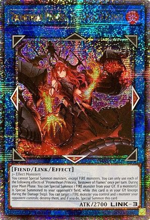 Promethean Princess, Bestower of Flames (Quarter Century Secret Rare) (PHNI-EN052) - Phantom Nightmare 1st Edition - Premium Yugioh Single from Konami - Just $88.06! Shop now at Game Crave Tournament Store
