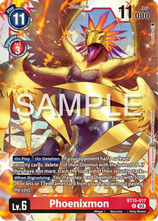 Phoenixmon (BT15-017) - Exceed Apocalypse Foil - Premium Digimon Single from Bandai - Just $0.25! Shop now at Game Crave Tournament Store