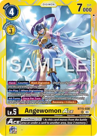 Angewomon Ace (BT15-038) - Exceed Apocalypse Foil - Premium Digimon Single from Bandai - Just $5.66! Shop now at Game Crave Tournament Store