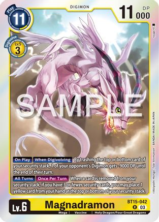 Magnadramon (BT15-042) - Exceed Apocalypse Foil - Premium Digimon Single from Bandai - Just $0.25! Shop now at Game Crave Tournament Store