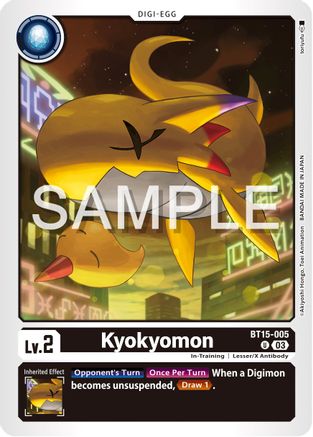 Kyokyomon (BT15-005) - Exceed Apocalypse - Premium Digimon Single from Bandai - Just $0.25! Shop now at Game Crave Tournament Store