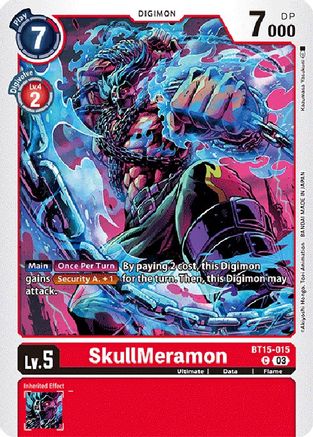 SkullMeramon (BT15-015) - Exceed Apocalypse - Premium Digimon Single from Bandai - Just $0.25! Shop now at Game Crave Tournament Store