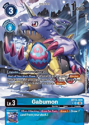 Gabumon (Alternate Art) (BT15-020) - Exceed Apocalypse Foil - Premium Digimon Single from Bandai - Just $20.61! Shop now at Game Crave Tournament Store