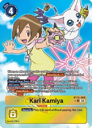 Kari Kamiya (Alternate Art) (BT15-084) - Exceed Apocalypse Foil - Premium Digimon Single from Bandai - Just $6.62! Shop now at Game Crave Tournament Store