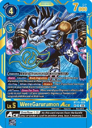 WereGarurumon Ace (Special Rare) (BT15-026) - Exceed Apocalypse Foil - Premium Digimon Single from Bandai - Just $230.28! Shop now at Game Crave Tournament Store