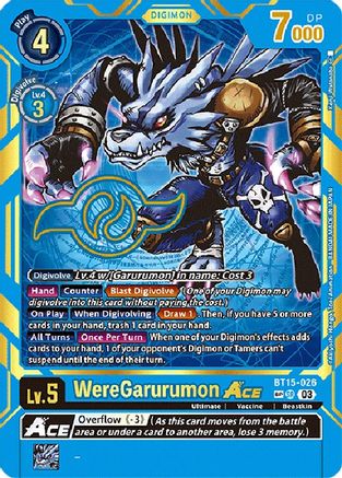 WereGarurumon Ace (Special Rare) (BT15-026) - Exceed Apocalypse Foil - Premium Digimon Single from Bandai - Just $288.67! Shop now at Game Crave Tournament Store