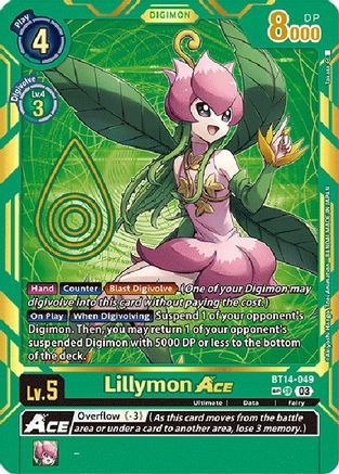 Lillymon Ace (Special Rare) (BT14-049) - Exceed Apocalypse Foil - Premium Digimon Single from Bandai - Just $185.83! Shop now at Game Crave Tournament Store