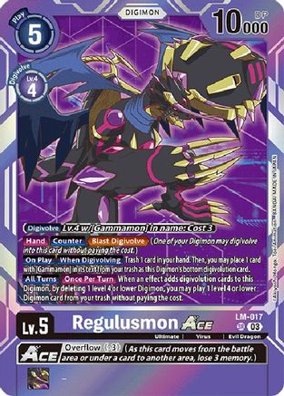Regulusmon Ace (English Exclusive) (LM-017) - Exceed Apocalypse Foil - Premium Digimon Single from Bandai - Just $3.78! Shop now at Game Crave Tournament Store