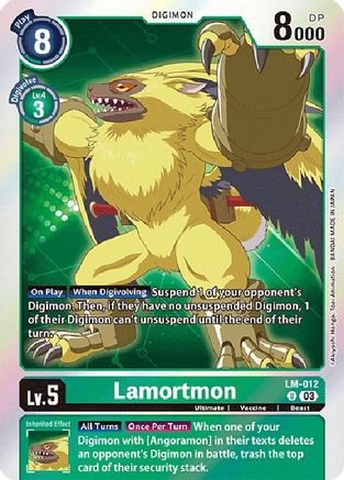 Lamortmon (English Exclusive) (LM-012) - Exceed Apocalypse Foil - Premium Digimon Single from Bandai - Just $0.25! Shop now at Game Crave Tournament Store