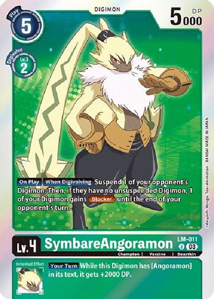SymbareAngoramon (English Exclusive) (LM-011) - Exceed Apocalypse Foil - Premium Digimon Single from Bandai - Just $0.25! Shop now at Game Crave Tournament Store
