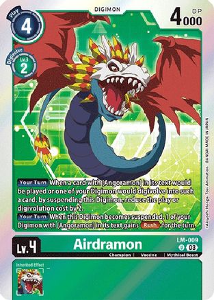 Airdramon (English Exclusive) (LM-009) - Exceed Apocalypse Foil - Premium Digimon Single from Bandai - Just $0.25! Shop now at Game Crave Tournament Store