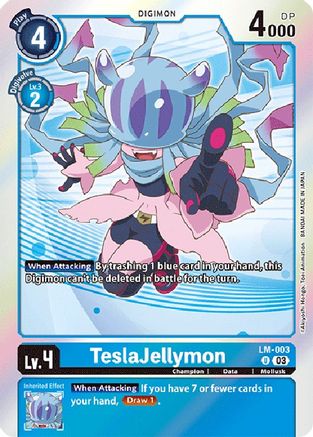 TeslaJellymon (English Exclusive) (LM-003) - Exceed Apocalypse Foil - Premium Digimon Single from Bandai - Just $0.25! Shop now at Game Crave Tournament Store