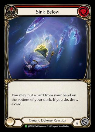 Sink Below (Red) - JDG020 (JDG020) - Flesh and Blood: Promo Cards Cold Foil