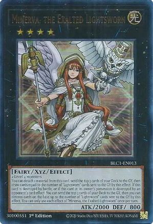 Minerva, the Exalted Lightsworn (BLC1-EN013) - Battles of Legend: Chapter 1 1st Edition - Premium Yugioh Single from Konami - Just $1.42! Shop now at Game Crave Tournament Store