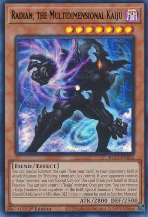 Radian, the Multidimensional Kaiju (BLC1-EN035) - Battles of Legend: Chapter 1 1st Edition - Premium Yugioh Single from Konami - Just $1.19! Shop now at Game Crave Tournament Store