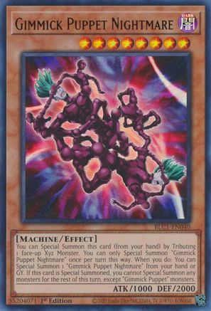 Gimmick Puppet Nightmare (BLC1-EN040) - Battles of Legend: Chapter 1 1st Edition - Premium Yugioh Single from Konami - Just $0.86! Shop now at Game Crave Tournament Store