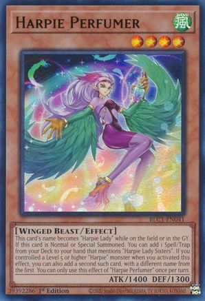 Harpie Perfumer (BLC1-EN041) - Battles of Legend: Chapter 1 1st Edition - Premium Yugioh Single from Konami - Just $1.35! Shop now at Game Crave Tournament Store