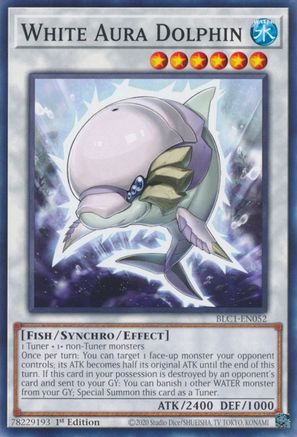 White Aura Dolphin (BLC1-EN052) - Battles of Legend: Chapter 1 1st Edition - Premium Yugioh Single from Konami - Just $0.25! Shop now at Game Crave Tournament Store