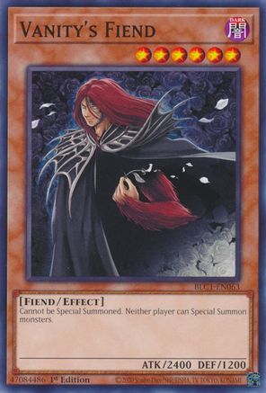 Vanity's Fiend (BLC1-EN063) - Battles of Legend: Chapter 1 1st Edition - Premium Yugioh Single from Konami - Just $0.35! Shop now at Game Crave Tournament Store