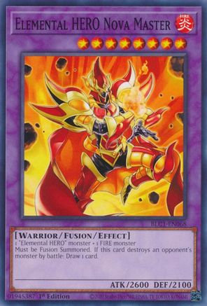 Elemental HERO Nova Master (BLC1-EN068) - Battles of Legend: Chapter 1 1st Edition - Premium Yugioh Single from Konami - Just $0.25! Shop now at Game Crave Tournament Store