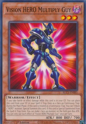 Vision HERO Multiply Guy (BLC1-EN081) - Battles of Legend: Chapter 1 1st Edition - Premium Yugioh Single from Konami - Just $0.25! Shop now at Game Crave Tournament Store