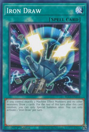 Iron Draw (BLC1-EN111) - Battles of Legend: Chapter 1 1st Edition - Premium Yugioh Single from Konami - Just $0.25! Shop now at Game Crave Tournament Store