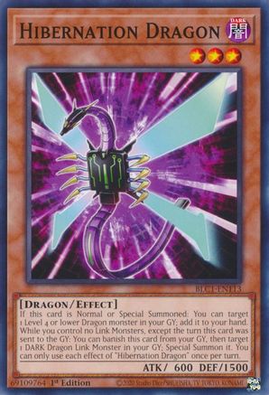 Hibernation Dragon (BLC1-EN113) - Battles of Legend: Chapter 1 1st Edition - Premium Yugioh Single from Konami - Just $0.25! Shop now at Game Crave Tournament Store