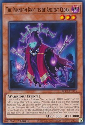 The Phantom Knights of Ancient Cloak (BLC1-EN115) - Battles of Legend: Chapter 1 1st Edition - Premium Yugioh Single from Konami - Just $0.25! Shop now at Game Crave Tournament Store