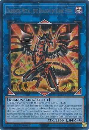 Darkness Metal, the Dragon of Dark Steel (Silver) (BLC1-EN044) - Battles of Legend: Chapter 1 1st Edition - Premium Yugioh Single from Konami - Just $3.64! Shop now at Game Crave Tournament Store