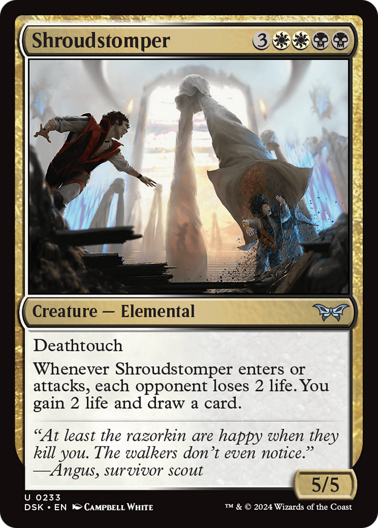Shroudstomper (DSK-233) - Duskmourn: House of Horror Foil - Premium MTG Single from Wizards of the Coast - Just $0.26! Shop now at Game Crave Tournament Store