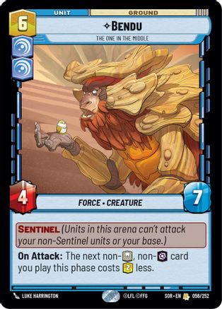 Bendu - The One in the Middle (SPARK OF REBELLION) Foil - Premium Star Wars: Unlimited Single from Spark of Rebellion - Just $0.12! Shop now at Game Crave Tournament Store