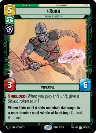 Rukh - Thrawn's Assassin (SPARK OF REBELLION) Foil - Premium Star Wars: Unlimited Single from Spark of Rebellion - Just $0.14! Shop now at Game Crave Tournament Store