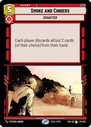 Smoke and Cinders (SPARK OF REBELLION) Foil - Premium Star Wars: Unlimited Single from Spark of Rebellion - Just $0.08! Shop now at Game Crave Tournament Store