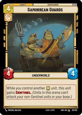 Gamorrean Guards (211) - Spark of Rebellion Foil - Premium Star Wars: Unlimited Single from Spark of Rebellion - Just $0.08! Shop now at Game Crave Tournament Store