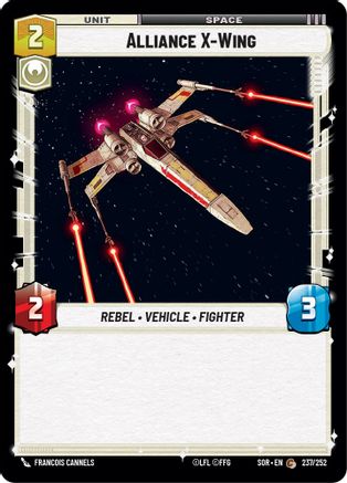 Alliance X-Wing (237) - Spark of Rebellion - Premium Star Wars: Unlimited Single from Spark of Rebellion - Just $0.08! Shop now at Game Crave Tournament Store